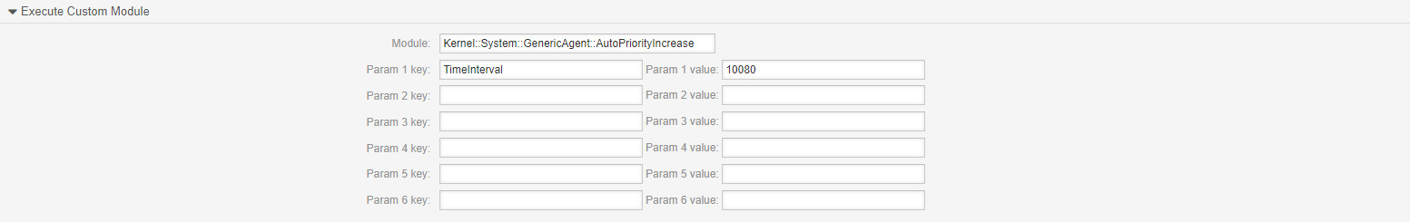 Generic Agent Custom Module Settings